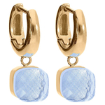 Серьги Qudo FIRENZE (G) Hellblau 107001/20-4733