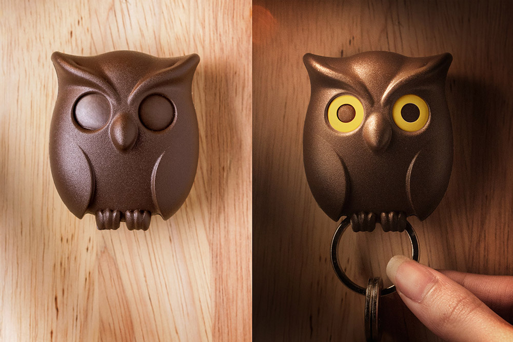 Держатель для ключей night owl, коричневый