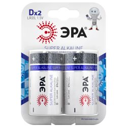 Батарейки ЭРА LR20-2BL SUPER Alkaline | Батарейки Щелочные (Алкалиновые)