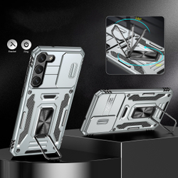 Чехол Safe Case с кольцом и защитой камеры для Samsung Galaxy S25