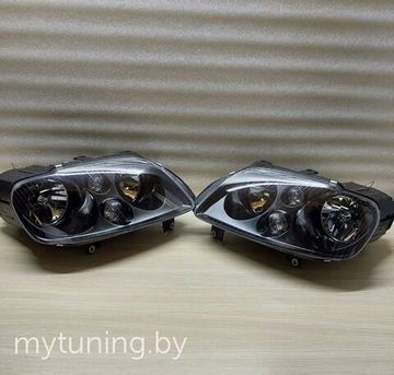 Передние фары black для VW Caddy Touran