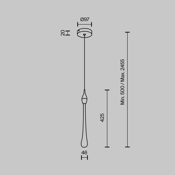 Подвесной светодиодный светильник Modelux Modestyle MS.88920.1 GD