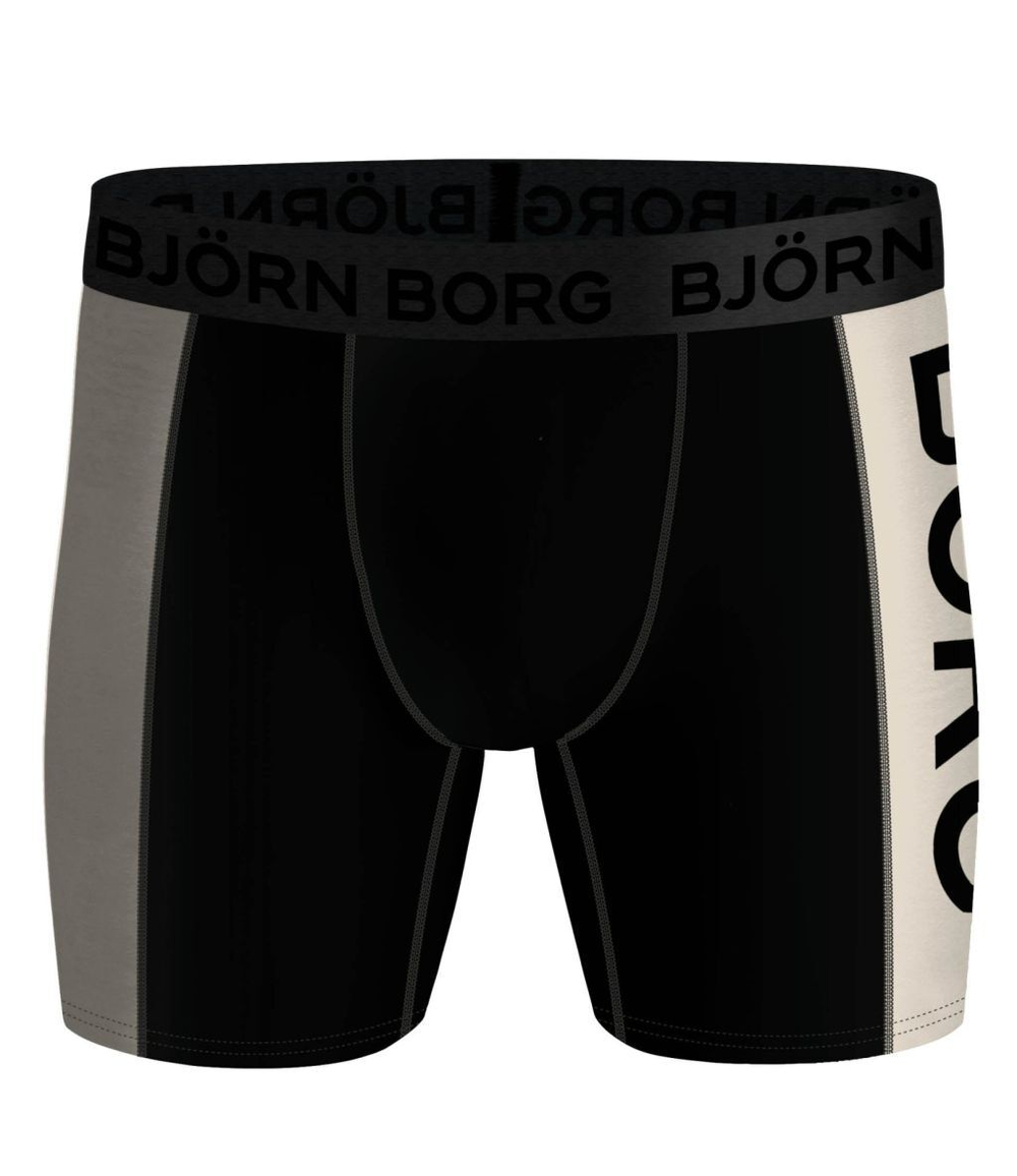 Мужские спортивные боксеры Björn Borg Performance Boxer Panel 2P - black/print