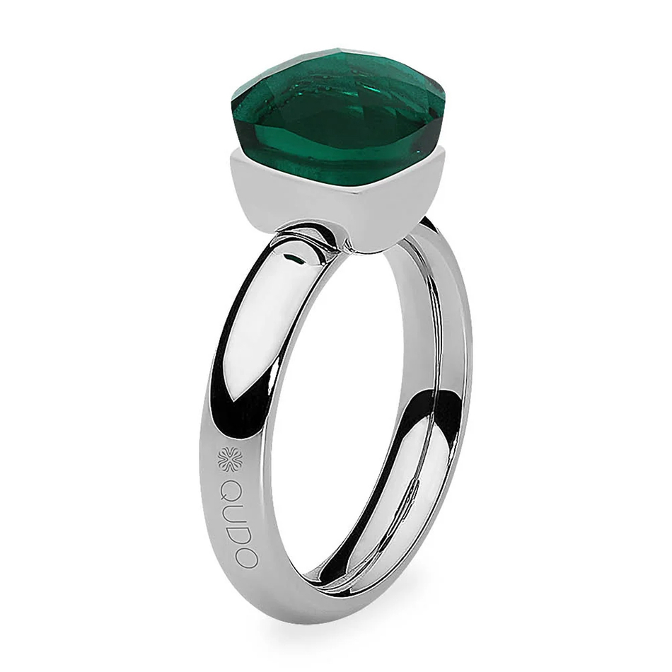 Кольцо Qudo Firenze emerald 17.2 мм 610447 G/S
