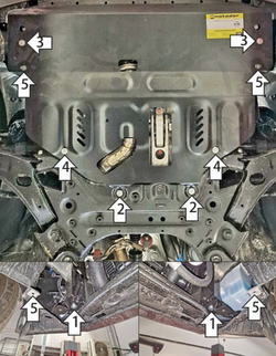 Защита двигателя для KGM Torres; Korando (2023-) MOTODOR.72801