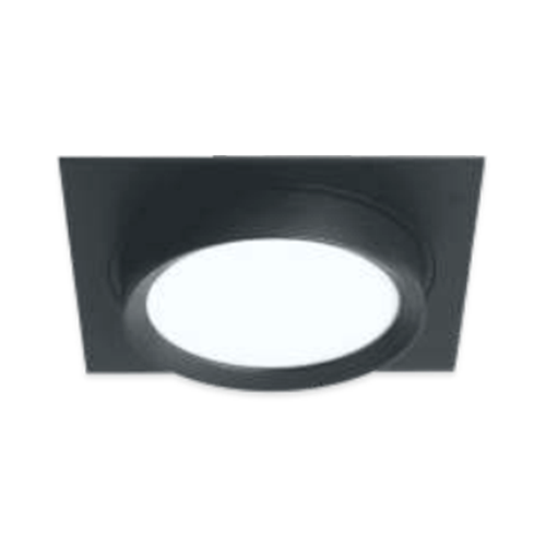 Светильник GX53 ART INFINITY квадрат чёрный, встраиваемый, 110*110*50 мм, 60 шт/кор