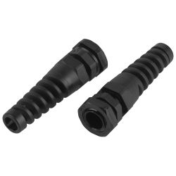 Кабельный ввод сальник ЭРА NO-224-250 с гибким отводом PGR 9 (d отв.16.2 мм / d провод.4-8 мм) IP54 (упаковка 10 штук)