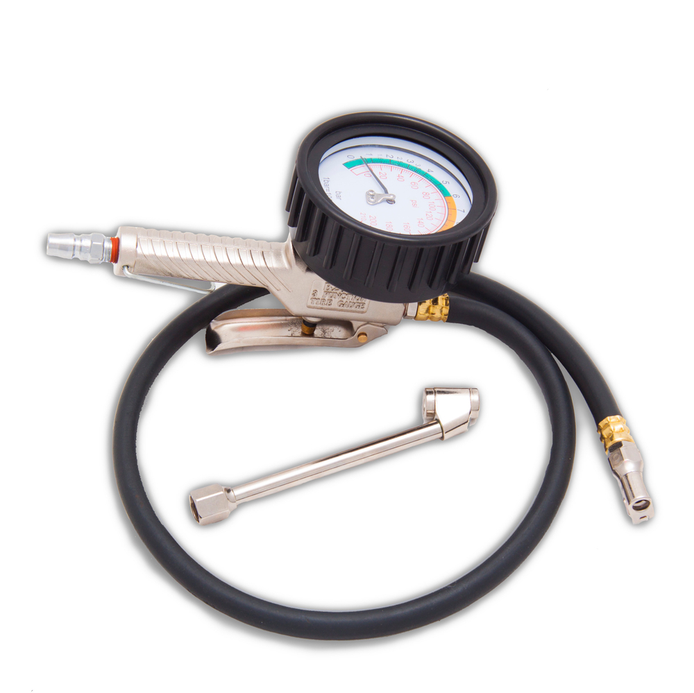 Пневматическая подкачка шин с манометром, 3-1/2", Hans, TPG-U3