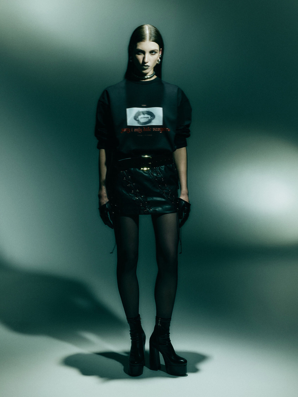 Лонгслив Vampires, черный