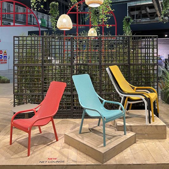 Кресло Net Lounge пластиковое белое Nardi Италия