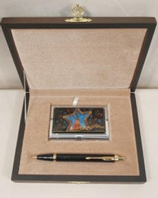 Набор "Москва" №2  визитница персональная, ручка