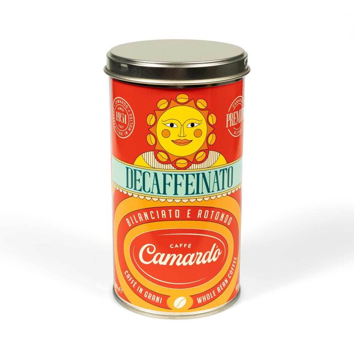 Кофе в зёрнах Camardo Premium DECAFFEINATO, 250г