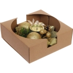 Подсвечник новогодний «Изящный вечер» 20 см, Золото