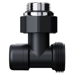 Узел нижнего подключения Royal Thermo Design угловой 1/2х3/4 EK (черный)