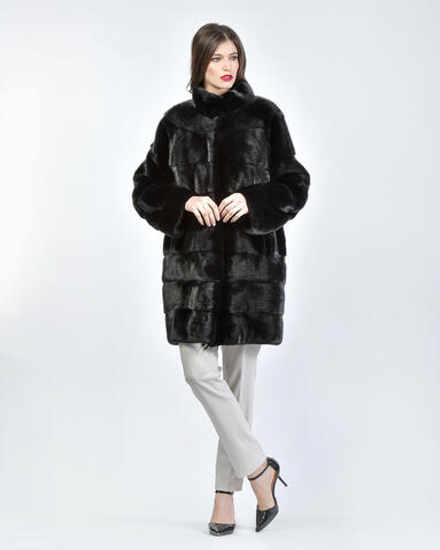 Шуба из меха норки