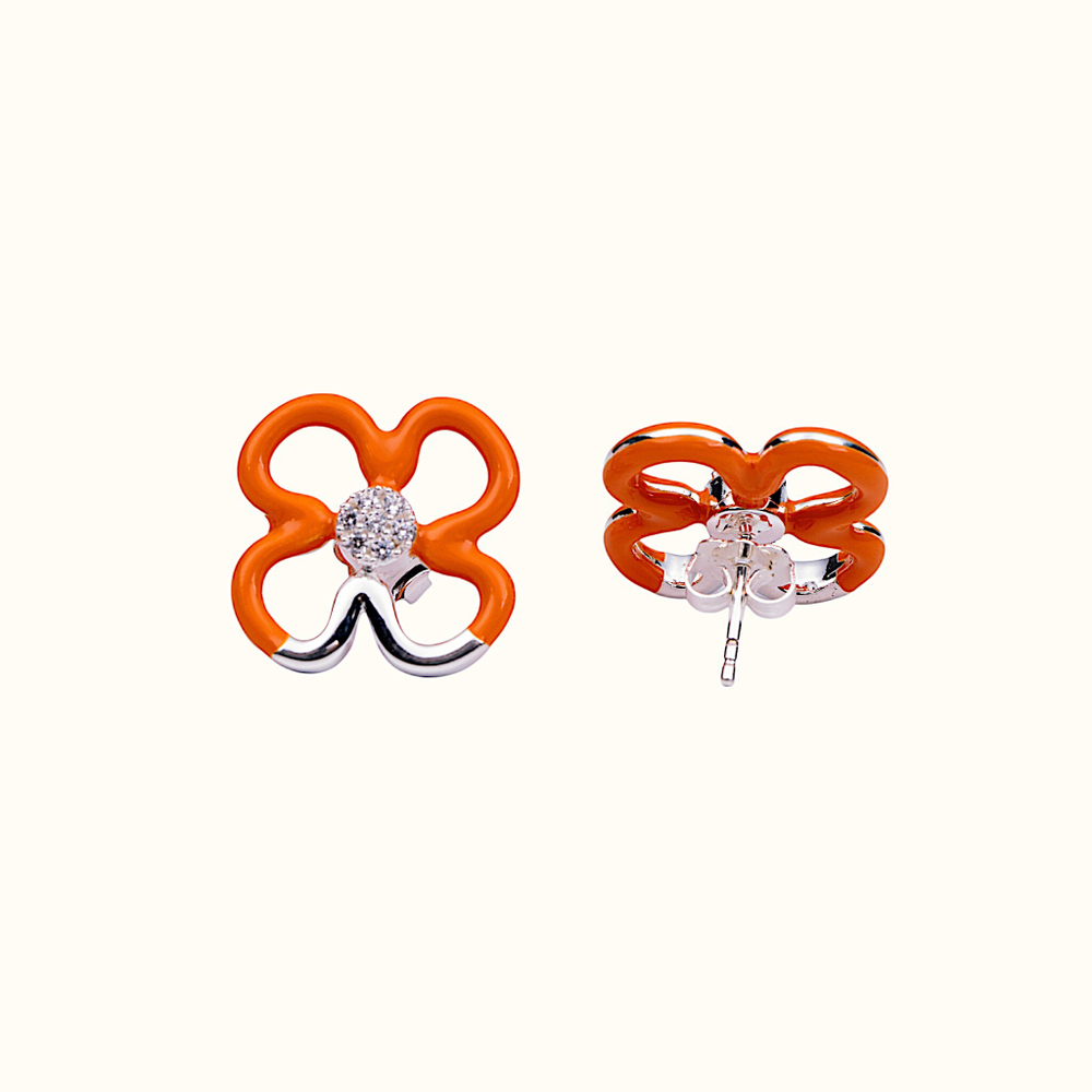 Серьги Bloom Orange