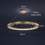 Люстра XD-80 gold