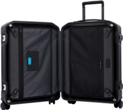 Чемодан Piquadro PQ-LM (BV4425PQLM/NO) 40x55x20см 37л. поликарбонат/натур.кожа черный матов.