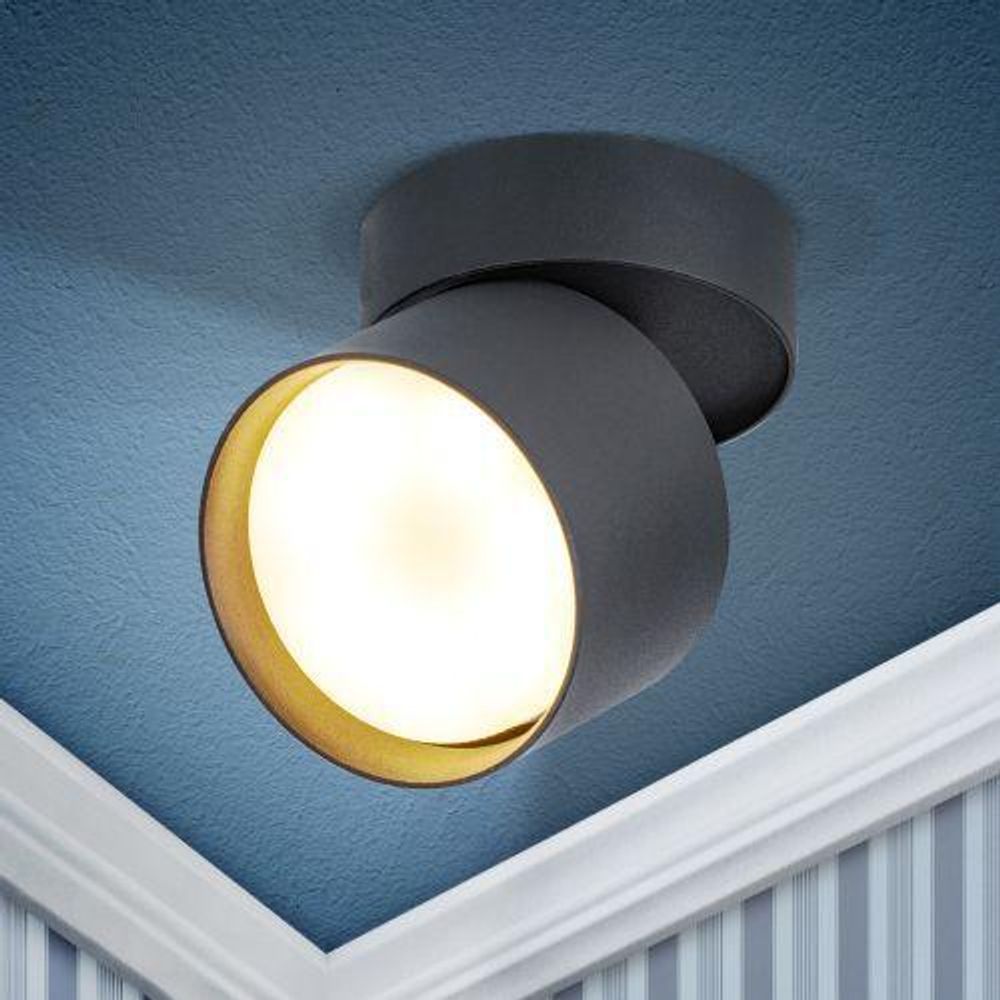 Светильник накладной под GX53 алюм. черн. OL12 GX53 SBK ЭРА Б0049034