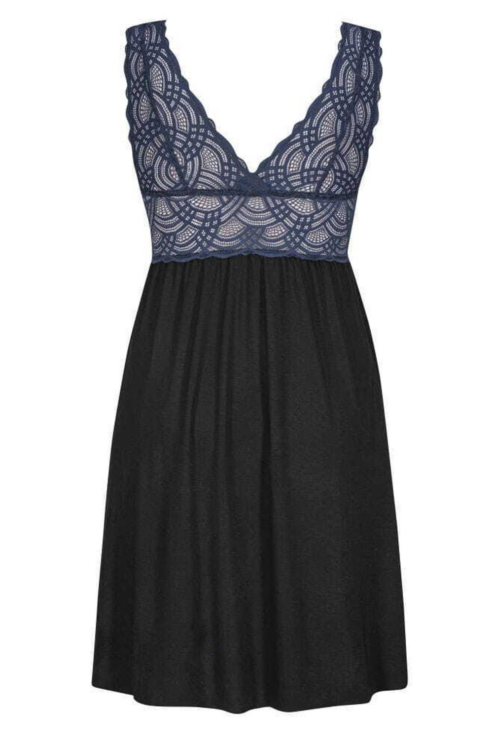 Сорочка Debora с кружевным лифом (Размер: XXL) (Цвет: черный)