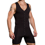 Мужское боди на кнопках Doreanse Essentials (Размер: M) (Цвет: черный)