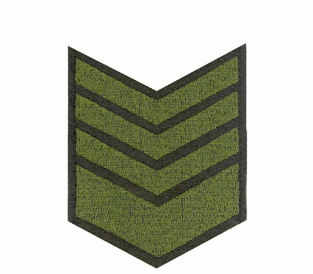 Нашивка за выслугу 8 лет оливковая (на липучке)