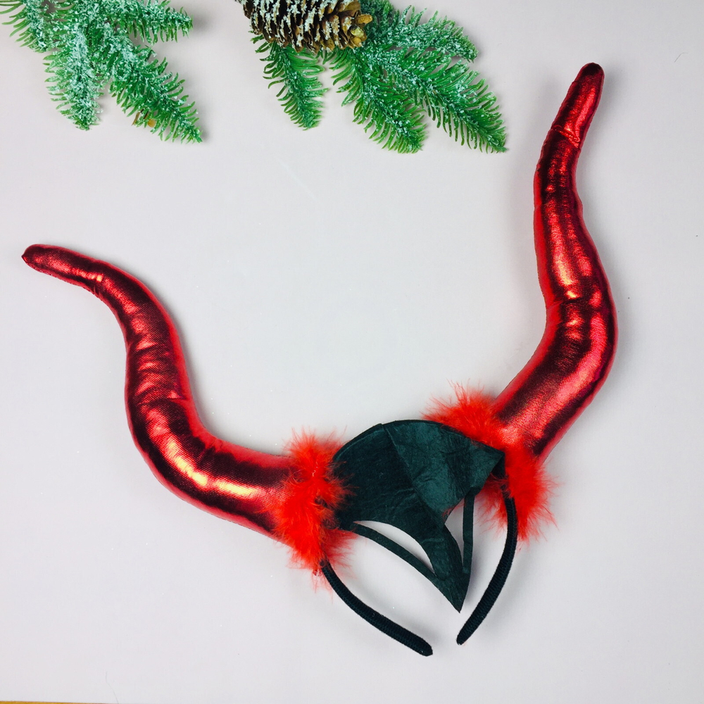 Ободок карнавальный «Дьяволёнок», красный