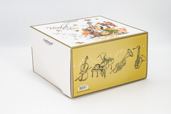 Кружка 380мл Carmani Осень A. Vivaldi белая с красным кантом