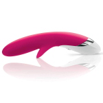 Ярко-розовый вибратор Mystim Danny Divido - 27 см. (Цвет: ярко-розовый)