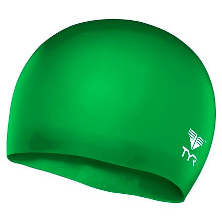 Шапочка для плав. подр. TYR Wrinkle Free Junior Silicone Cap, LCSJR-326, ЗЕЛЕНЫЙ, силикон