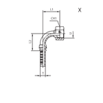 Фитинг DN 38 ORFS (Г) 2 (90)