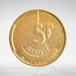 Belgium, 5 Francs - Baudouin I (Dutch Text), 1986, VF