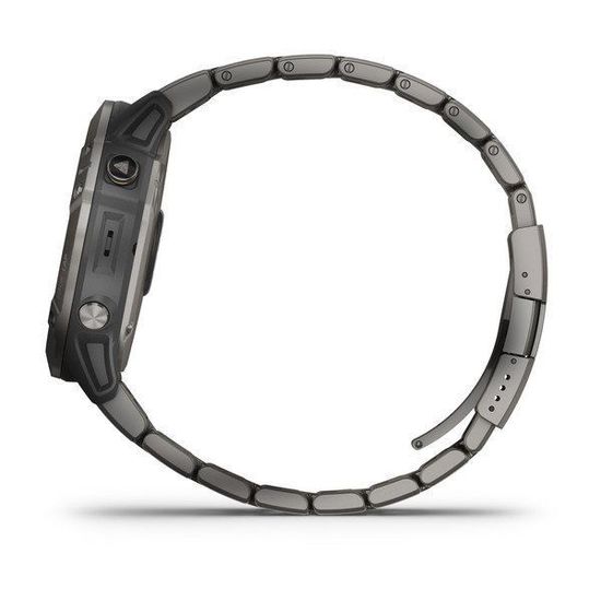 Мультиспортивные часы Garmin Fenix 6X Pro Solar - титановый с титановым браслетом  010-02157-24