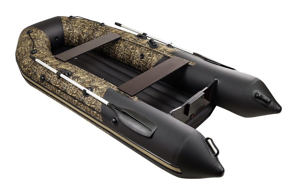 Таймень NX 3200 НДНД камыш-черный + KAMISU T 5 BMS (комплект лодка + мотор)