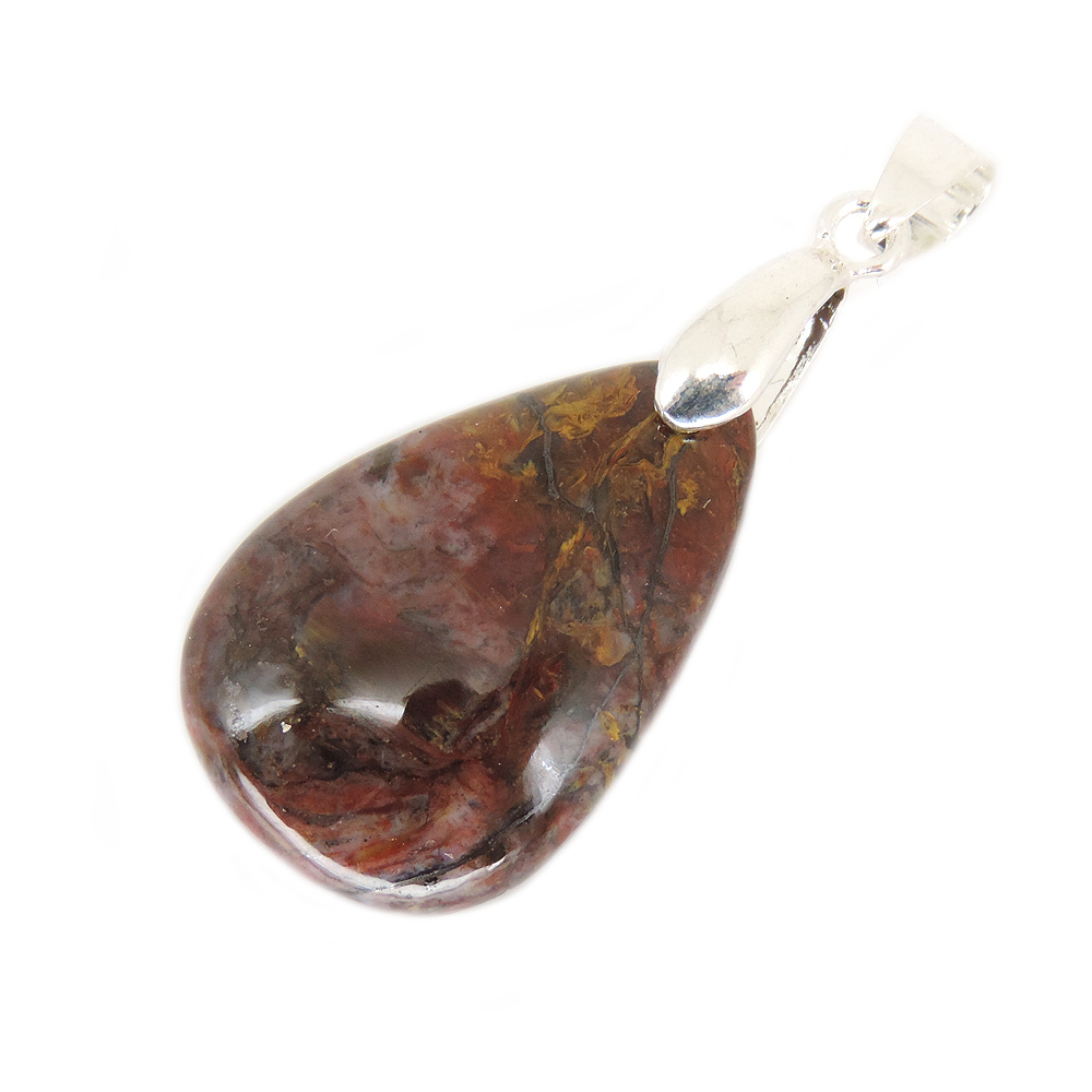 Кулон "Капля" питерсит медно-красный асс.