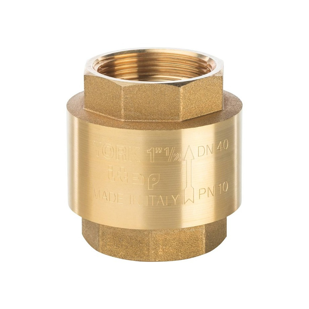 Клапан обратный STOUT - 1"1/2 (ВР/ВР, PN10, Tmax 100°C, затвор пластиковый)