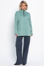 Блуза Долгожданная встреча (зеленая) Б15080-5М LT Collection