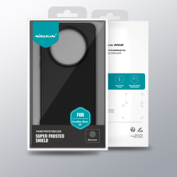 Усиленный чехол черного цвета от Nillkin для Huawei Mate 60, серия Super Frosted Shield Pro