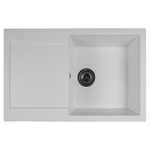 Мойка ML-GMS107 СТАНДАРТ с крылом, белый (331), 770*493*190мм