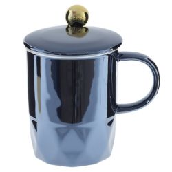 GAEM Кружка с крышкой и ложкой, 330 мл, L12 W8 H13 см, 2в.