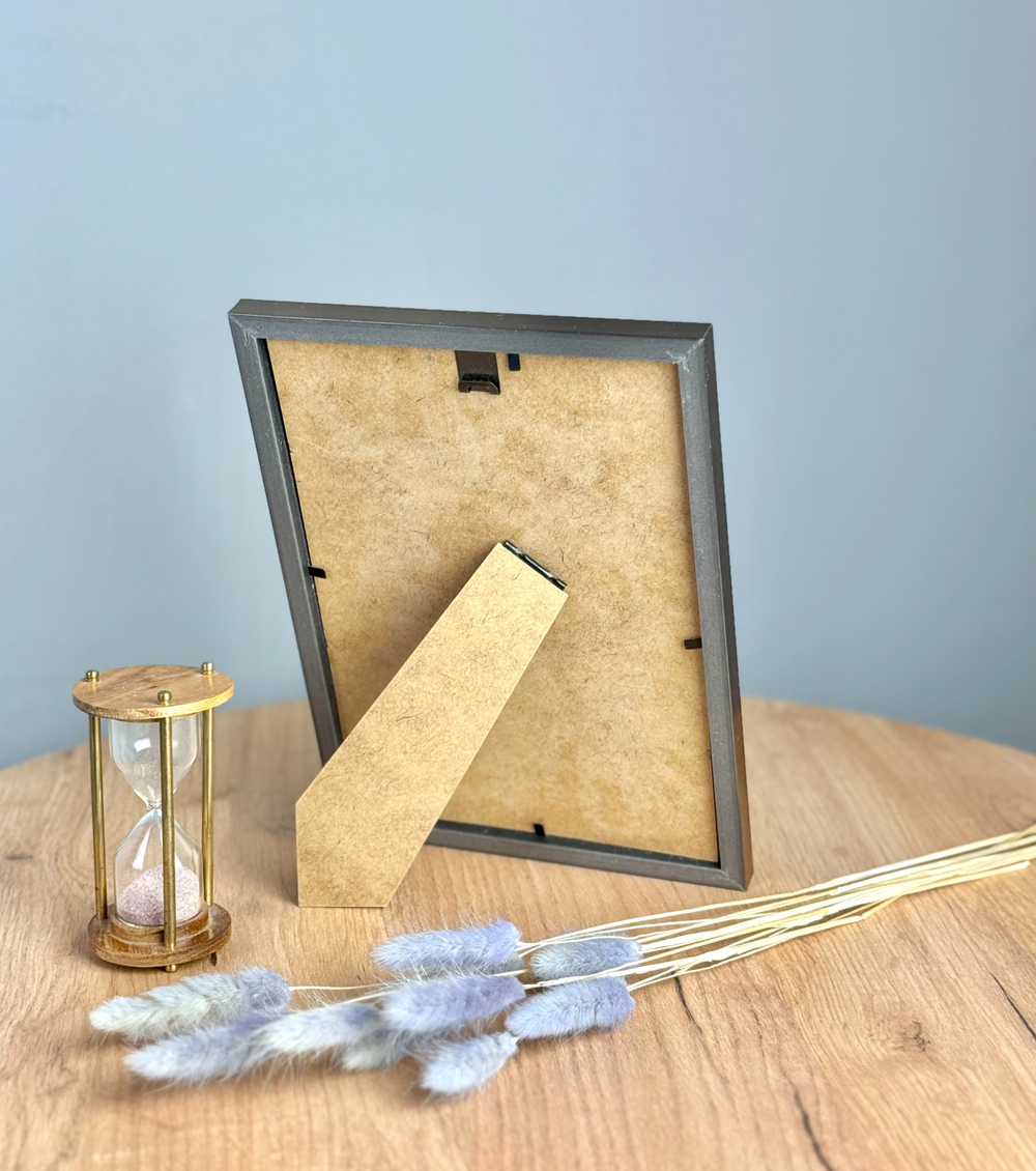 Фоторамка 15х21 см, желтая охра, фактура металл, арт. 1521.747812