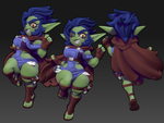 Миниатюры Девушки гоблины 32мм 75мм 100мм goblin girl