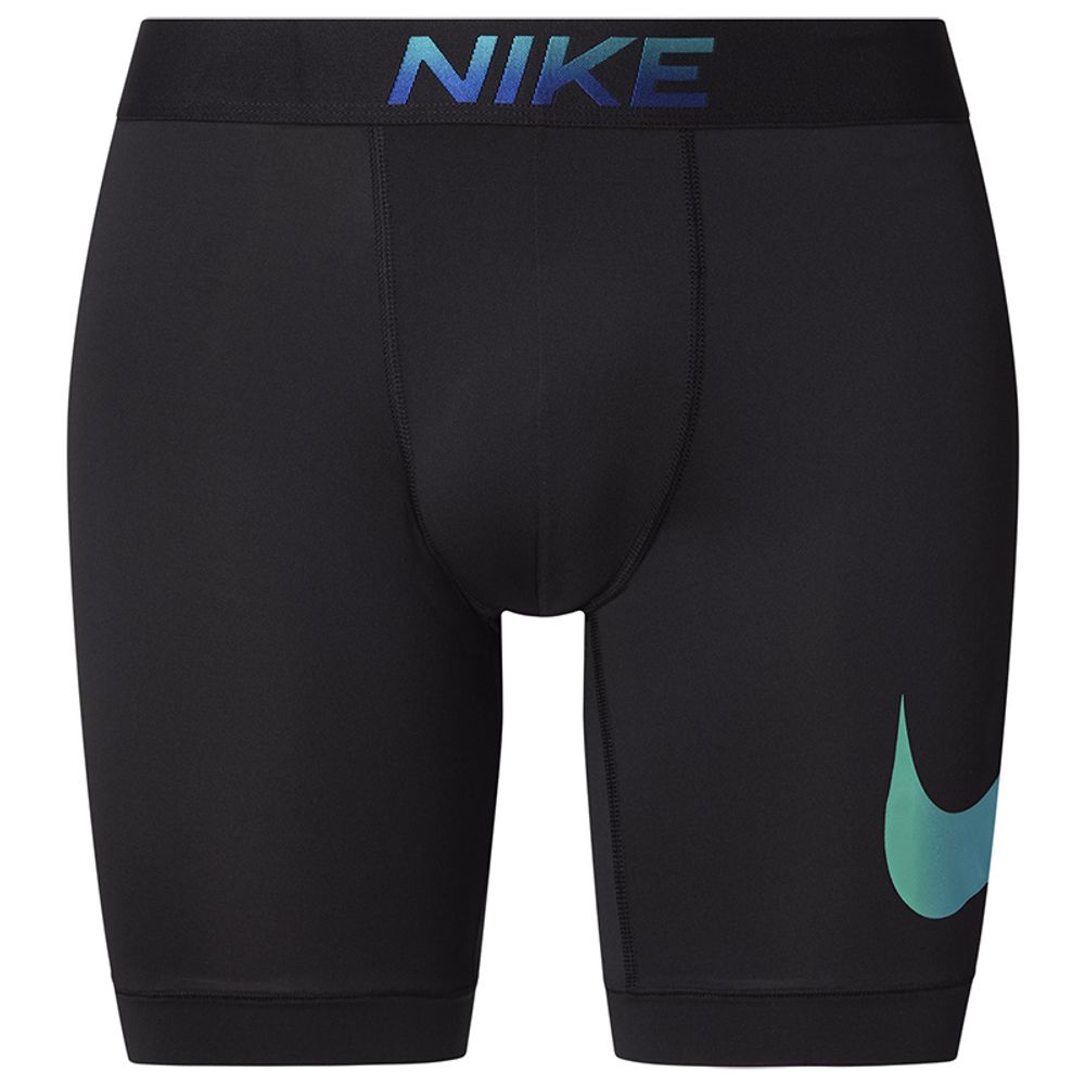 Мужские боксеры спортивные Nike Dri-Fit Essential Micro Long Boxer Brief 1P - black/gradient