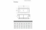 Ванна акриловая Relisan Kristina 180х90 Гл000027315 белая