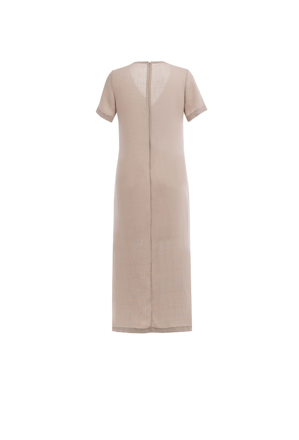 Удлиненная платье-туника бежевая 04-01-25 SS