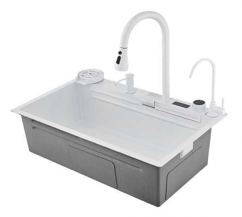 Мойка многофункциональная НЕРЖ (75х46мм) БЕЛЫЙ  САВОЛ