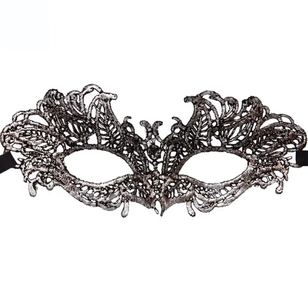 Маска кружево»Магия Востока», серебряный
