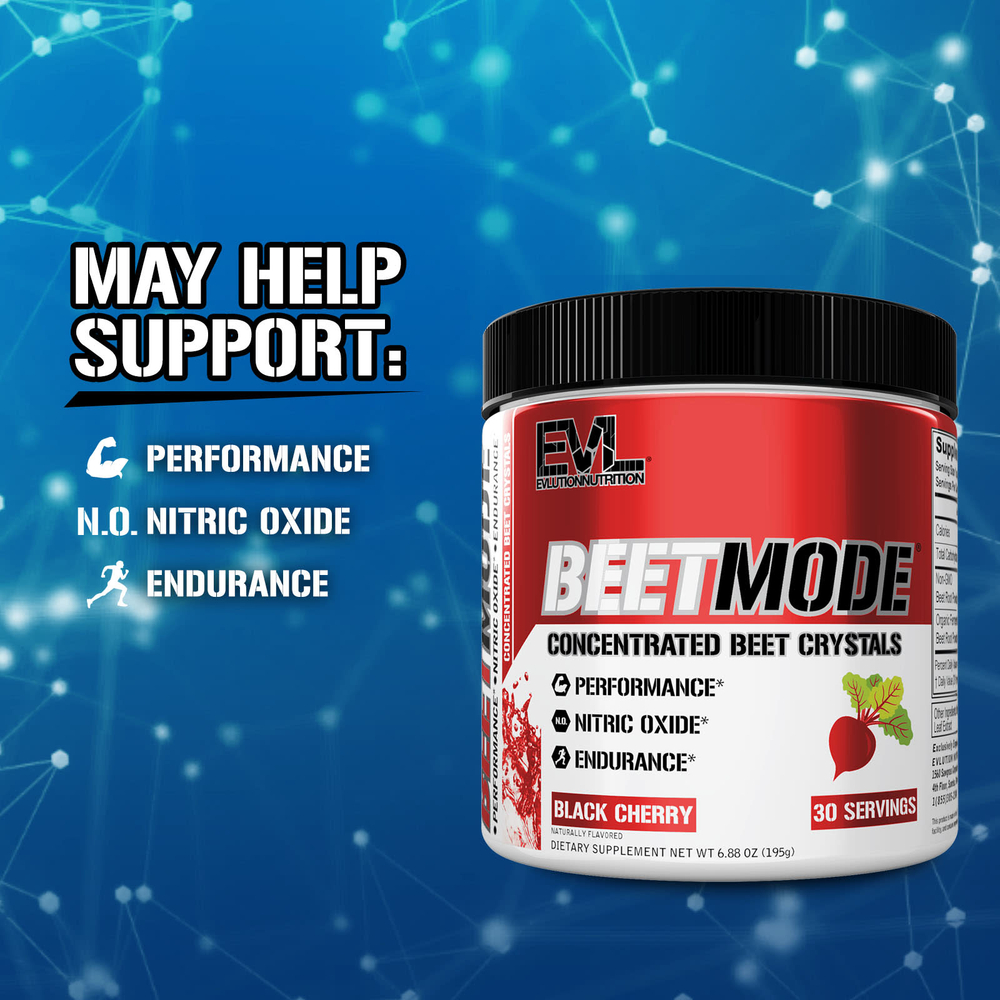 EVLution Nutrition, BeetMode, кристаллы концентрированной свеклы, черешня, 195 г (6,88 унции)