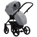 Коляска 2в1 Bebetto MAGNUM LIGHT SE light se 07 (св.серый) черная рама