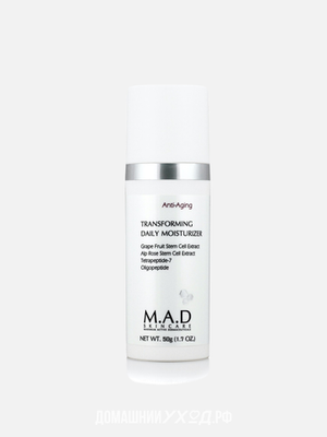 Увлажняющий дневной крем предупреждающий старение кожи Anti-Aging Transforming Daily Moisturizer, M.A.D Skincare, 50 гр